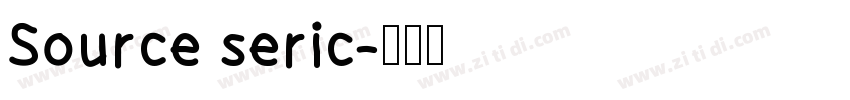Source seric字体转换